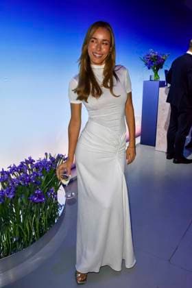 ABB GUERLAIN: Annemarie Carpendale, solo guest performer at the celebration marking the launch of the Maison Guerlain brand at the Lofthouse on September 24, 2026, in Düsseldorf. Guerlain is a French cosmetics company based in North Rhine-Westphalia, Germany.
