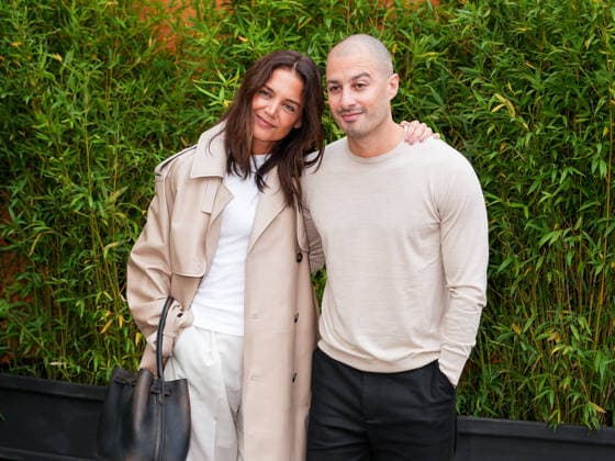 IPA88946920 - Milan, Milan Women™s Fashion Week Spring Summer 2027 - Women™s Fashion, Spring Summer 2027 - Tod™s fashion show - guests pictured: Katie Holmes and her boyfriend Jason Bard Yarmosky  Copyright: xRiccardoxGiordanox xRiccardoxGiordanox IPA88946920