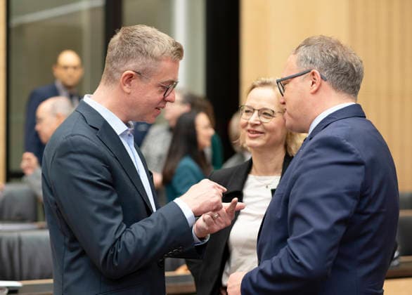 Stefan Evers, Katja Wolf, Mario Voigt, EUR, Germany, Berlin, September 25, 2