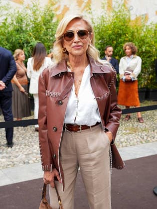 IPA88947195 - Milan, Milan Women™s Fashion Week Spring Summer 2027 - Women™s Fashion, Spring Summer 2027 - Tod™s fashion show - guests pictured: Marina di Guardo  Copyright: xRiccardoxGiordanox xRiccardoxGiordanox IPA88947195