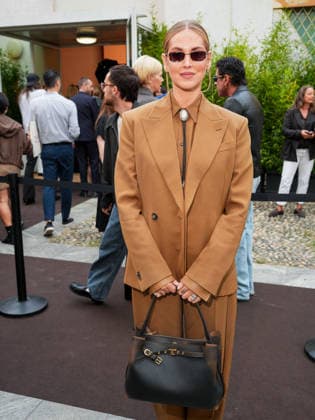 IPA88947229 - Milan, Milan Women™s Fashion Week Spring Summer 2027 - Women™s Fashion, Spring Summer 2027 - Tod™s fashion show - guests pictured: Chiara Ferragni  Copyright: xRiccardoxGiordanox xRiccardoxGiordanox IPA88947229