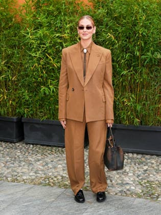 IPA88947235 - Milan, Milan Women™s Fashion Week Spring Summer 2027 - Women™s Fashion, Spring Summer 2027 - Tod™s fashion show - guests pictured: Chiara Ferragni  Copyright: xRiccardoxGiordanox xRiccardoxGiordanox IPA88947235