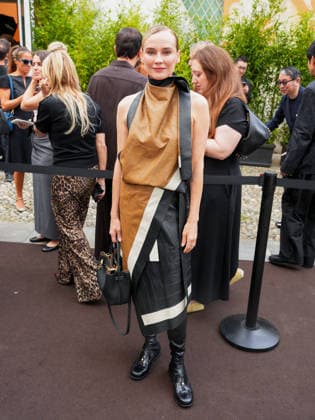 IPA88947186 - Milan, Milan Women™s Fashion Week Spring Summer 2027 - Women™s Fashion, Spring Summer 2027 - Tod™s fashion show - guests pictured: Diane Kruger  Copyright: xRiccardoxGiordanox xRiccardoxGiordanox IPA88947186