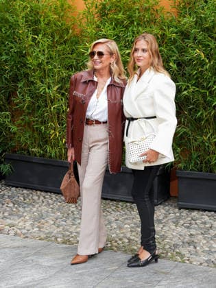 IPA88947202 - Milan, Milan Women™s Fashion Week Spring Summer 2027 - Women™s Fashion, Spring Summer 2027 - Tod™s fashion show - guests pictured: Marina di Guardo, Valentina Ferragni  Copyright: xRiccardoxGiordanox xRiccardoxGiordanox IPA88947202