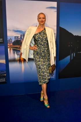 ABB GUERLAIN s Franziska Knuppe attended the launch event for the Maison Guerlain brand at the Lofthouse on September 24, 2026, in Düsseldorf. Guerlain is a French cosmetics company based in North Rhine-Westphalia, Germany.