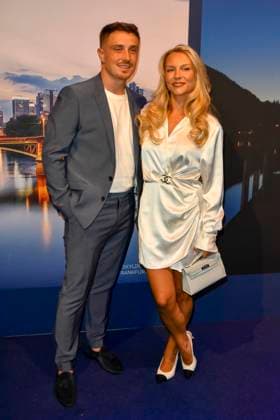 ABB GUERLAIN s Dagi Bee and Eugen Kazakov attended the launch party for the Maison Guerlain brand at the Lofthouse on September 24, 2026, in Düsseldorf. Guerlain is a French cosmetics company based in North Rhine-Westphalia, Germany.