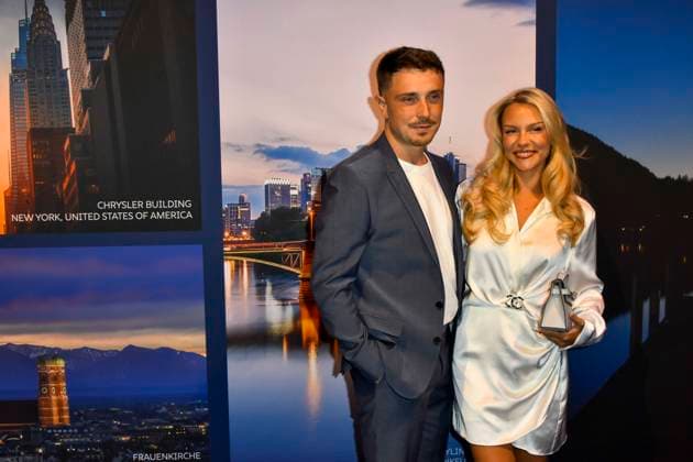 ABB GUERLAIN s Dagi Bee and Eugen Kazakov attended the launch party for the Maison Guerlain brand at the Lofthouse on September 24, 2026, in Düsseldorf. Guerlain is a French cosmetics company based in North Rhine-Westphalia, Germany.