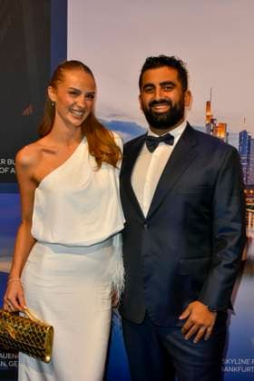 ABB GUERLAIN Stella Elena and Joseph Uyanik attended the launch celebration for the Maison Guerlain brand at the Lofthouse on September 24, 2026, in Düsseldorf. Guerlain is a French cosmetics company based in North Rhine-Westphalia, Germany.