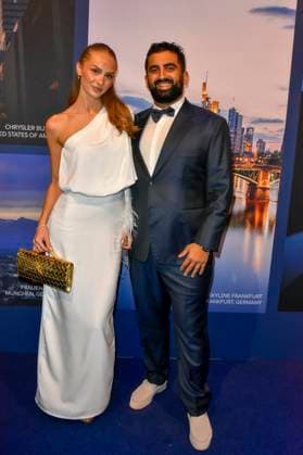 ABB GUERLAIN Stella Elena and Joseph Uyanik attended the launch event for the Maison Guerlain brand at the Lofthouse on September 24, 2026, in Düsseldorf. Guerlain is a French cosmetics company based in North Rhine-Westphalia, Germany.