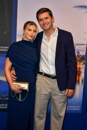 ABB GUERLAIN Luna Schweiger and her boyfriend Lucas Wenz, a show jumper, attended the celebration marking the launch of the Maison Guerlain brand at the Lofthouse on September 24, 2026, in Düsseldorf. Guerlain is a French cosmetics company based in North Rhine-Westphalia, Germany.