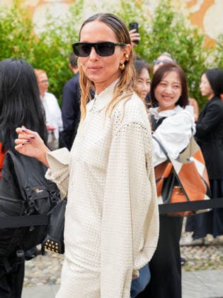 IPA88947596 - Milan, Milan Women™s Fashion Week Spring Summer 2027 - Women™s Fashion, Spring Summer 2027 - Tod™s fashion show - guests pictured: Candela Pelizza  Copyright: xRiccardoxGiordanox xRiccardoxGiordanox IPA88947596