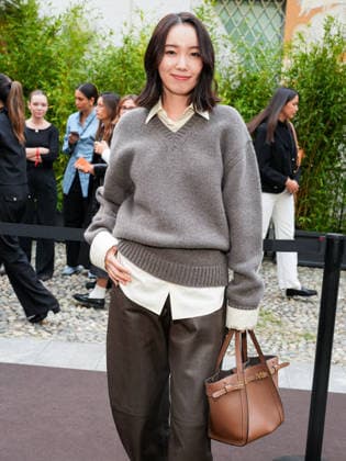 IPA88947569 - Milan, Milan Women™s Fashion Week Spring Summer 2027 - Women™s Fashion, Spring Summer 2027 - Tod™s fashion show - guests pictured: Marie Iitoyo  Copyright: xRiccardoxGiordanox xRiccardoxGiordanox IPA88947569