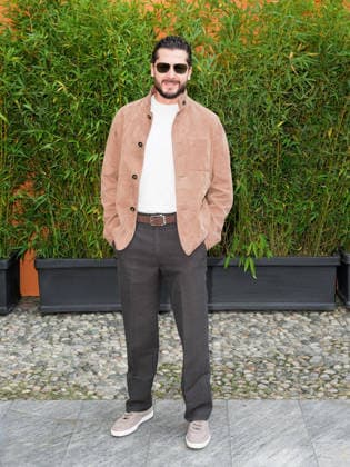 IPA88947571 - Milan, Milan Women™s Fashion Week Spring Summer 2027 - Women™s Fashion, Spring Summer 2027 - Tod™s fashion show - guests pictured: Anas Tayara  Copyright: xRiccardoxGiordanox xRiccardoxGiordanox IPA88947571