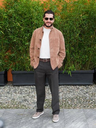 IPA88947572 - Milan, Milan Women™s Fashion Week Spring Summer 2027 - Women™s Fashion, Spring Summer 2027 - Tod™s fashion show - guests pictured: Anas Tayara  Copyright: xRiccardoxGiordanox xRiccardoxGiordanox IPA88947572