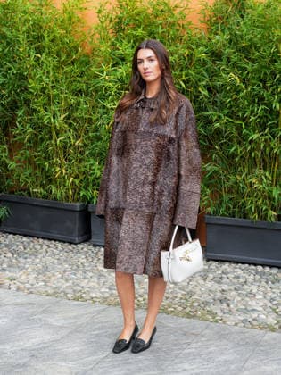 IPA88947606 - Milan, Milan Women™s Fashion Week Spring Summer 2027 - Women™s Fashion, Spring Summer 2027 - Tod™s fashion show - guests pictured: Kyra Kennedy  Copyright: xRiccardoxGiordanox xRiccardoxGiordanox IPA88947606