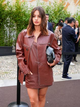 IPA88947564 - Milan, Milan Women™s Fashion Week Spring Summer 2027 - Women™s Fashion, Spring Summer 2027 - Tod™s fashion show - guests pictured: Beatrice Savignani  Copyright: xRiccardoxGiordanox xRiccardoxGiordanox IPA88947564