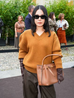 IPA88948243 - Milan, Milan Women™s Fashion Week Spring Summer 2027 - Women™s Fashion, Spring Summer 2027 - Tod™s fashion show - guests pictured: guest  Copyright: xRiccardoxGiordanox xRiccardoxGiordanox IPA88948243