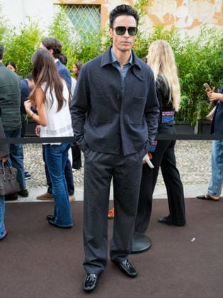 IPA88947989 - Milan, Milan Women™s Fashion Week Spring Summer 2027 - Women™s Fashion, Spring Summer 2027 - Tod™s fashion show - guests pictured: Baptiste Giabiconi  Copyright: xRiccardoxGiordanox xRiccardoxGiordanox IPA88947989