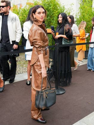 IPA88948226 - Milan, Milan Women™s Fashion Week Spring Summer 2027 - Women™s Fashion, Spring Summer 2027 - Tod™s fashion show - guests pictured: Aditi Rao Hydari  Copyright: xRiccardoxGiordanox xRiccardoxGiordanox IPA88948226
