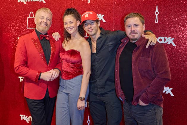 Ross Antony, Betty Taube, Joel Mattli, and Gustav Schaefer: Reopening of the expanded TK Maxx store as part of the CODE RED Night event at Alexanderplatz in Berlin on September 24, 2026 TK Maxx Store Reopening