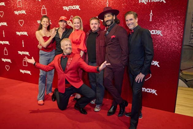 Ross Antony, Betty Taube, Joel Mattli, Isabel Edvardsson, Gustav Schaefer, Massimo Sinato, and Christina Polanc: Reopening following the expansion of the TK Maxx store during the CODE RED Night at Alexanderplatz in Berlin on September 24, 2026 TK Maxx Store Reopening