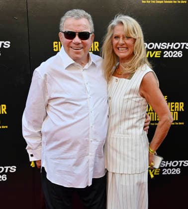 William Shatner and Elizabeth Anderson Martin attend the world premiere of the documentary The Sixty Year Mission: How Star Trek Changed Television and The World at the United Theatre on Broadway in downtown Los Angeles on Thursday, September 24, 2026. Storyline: The Sixty-Year Mission charts the remarkable voyage of an iconic cultural phenomenon proving that truth is stranger than science-fiction.  LAP2026092407 JIMxRUYMEN
