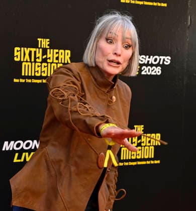 Nana Visitor attends the world premiere of the documentary The Sixty Year Mission: How Star Trek Changed Television and The World at the United Theatre on Broadway in downtown Los Angeles on Thursday, September 24, 2026. Storyline: The Sixty-Year Mission charts the remarkable voyage of an iconic cultural phenomenon proving that truth is stranger than science-fiction.  LAP2026092416 JIMxRUYMEN