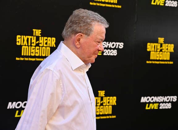 William Shatner attends the world premiere of the documentary The Sixty Year Mission: How Star Trek Changed Television and The World at the United Theatre on Broadway in downtown Los Angeles on Thursday, September 24, 2026. Storyline: The Sixty-Year Mission charts the remarkable voyage of an iconic cultural phenomenon proving that truth is stranger than science-fiction.  LAP2026092447 JIMxRUYMEN