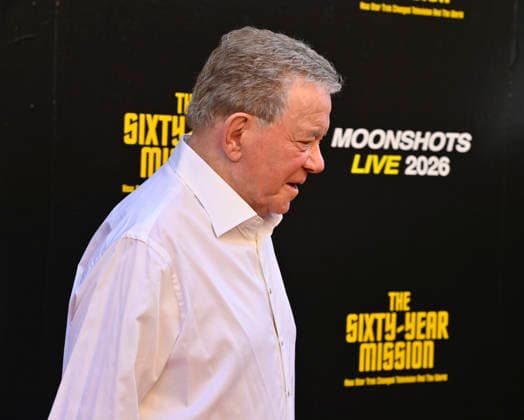 William Shatner attends the world premiere of the documentary The Sixty Year Mission: How Star Trek Changed Television and The World at the United Theatre on Broadway in downtown Los Angeles on Thursday, September 24, 2026. Storyline: The Sixty-Year Mission charts the remarkable voyage of an iconic cultural phenomenon proving that truth is stranger than science-fiction.  LAP2026092450 JIMxRUYMEN