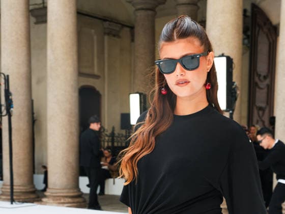 IPA88951725 - Milan, Milan Women™s Fashion Week Spring Summer 2027 - Women™s Fashion, Spring Summer 2027 - SPORTMAX fashion show - guests pictured: JENNY DENUCCI  Copyright: xRiccardoxGiordanox xRiccardoxGiordanox IPA88951725