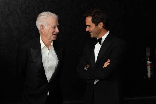 Sports stars attend the Laver Cup Opening Night Gala at Magazine London in London, England Featuring: John Mcenroe and Roger Federer Where: London, Greater London, United Kingdom When: 24 Sep 2026 Credit: Alex Cropper Cover Images **Mandatory Credit: Alex Cropper Cover Images** EDITORIAL USE ONLY. NOT FOR USE BY NEWSPAPERS BASED IN THE UK. Copyright: xx coverimg56056897
