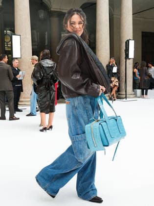 IPA88951816 - Milan, Milan Women™s Fashion Week Spring Summer 2027 - Women™s Fashion, Spring Summer 2027 - SPORTMAX fashion show - guests pictured: Daniella Rahme  Copyright: xRiccardoxGiordanox xRiccardoxGiordanox IPA88951816