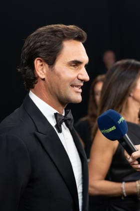 Sports stars attend the Laver Cup Opening Night Gala at Magazine London in London, England Featuring: Roger Federer Where: London, Greater London, United Kingdom When: 24 Sep 2026 Credit: Alex Cropper Cover Images **Mandatory Credit: Alex Cropper Cover Images** EDITORIAL USE ONLY. NOT FOR USE BY NEWSPAPERS BASED IN THE UK. Copyright: xx coverimg56056903