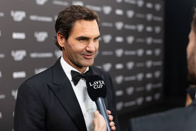 Sports stars attend the Laver Cup Opening Night Gala at Magazine London in London, England Featuring: Roger Federer Where: London, Greater London, United Kingdom When: 24 Sep 2026 Credit: Alex Cropper Cover Images **Mandatory Credit: Alex Cropper Cover Images** EDITORIAL USE ONLY. NOT FOR USE BY NEWSPAPERS BASED IN THE UK. Copyright: xx coverimg56056906