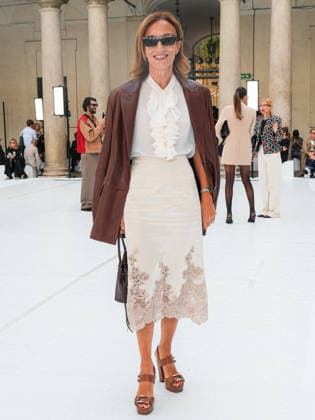 IPA88951399 - Milan, Milan Women™s Fashion Week Spring Summer 2027 - Women™s Fashion, Spring Summer 2027 - SPORTMAX runway show - guests pictured: Silvia Grilli  Copyright: xRiccardoxGiordanox xRiccardoxGiordanox IPA88951399