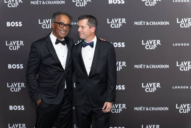 Sports stars attend the Laver Cup Opening Night Gala at Magazine London in London, England Featuring: Yannick Noah and Tim Henman Where: London, Greater London, United Kingdom When: 24 Sep 2026 Credit: Alex Cropper Cover Images **Mandatory Credit: Alex Cropper Cover Images** EDITORIAL USE ONLY. NOT FOR USE BY NEWSPAPERS BASED IN THE UK. Copyright: xx coverimg56056881