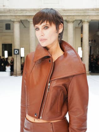 IPA88951478 - Milan, Milan Women™s Fashion Week Spring Summer 2027 - Women™s Fashion, Spring Summer 2027 - SPORTMAX fashion show - guests pictured: IRINA KRO  Copyright: xRiccardoxGiordanox xRiccardoxGiordanox IPA88951478