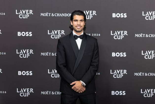 Sports stars attend the Laver Cup Opening Night Gala at Magazine London in London, England Featuring: Carlos Alcaraz Where: London, Greater London, United Kingdom When: 24 Sep 2026 Credit: Alex Cropper Cover Images **Mandatory Credit: Alex Cropper Cover Images** EDITORIAL USE ONLY. NOT FOR USE BY NEWSPAPERS BASED IN THE UK. Copyright: xx coverimg56056887