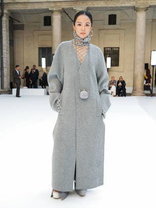 IPA88951376 - Milan, Milan Women™s Fashion Week Spring Summer 2027 - Women™s Fashion, Spring Summer 2027 - SPORTMAX fashion show - guests pictured: Yoyo Cao  Copyright: xRiccardoxGiordanox xRiccardoxGiordanox IPA88951376