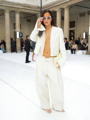 IPA88952459 - Milan, Milan Women™s Fashion Week Spring Summer 2027 - Women™s Fashion, Spring Summer 2027 - SPORTMAX fashion show - guests pictured: TESSA BROOKS  Copyright: xRiccardoxGiordanox xRiccardoxGiordanox IPA88952459