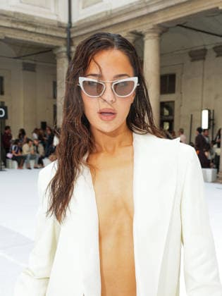 IPA88952461 - Milan, Milan Women™s Fashion Week Spring Summer 2027 - Women™s Fashion, Spring Summer 2027 - SPORTMAX fashion show - guests pictured: TESSA BROOKS  Copyright: xRiccardoxGiordanox xRiccardoxGiordanox IPA88952461