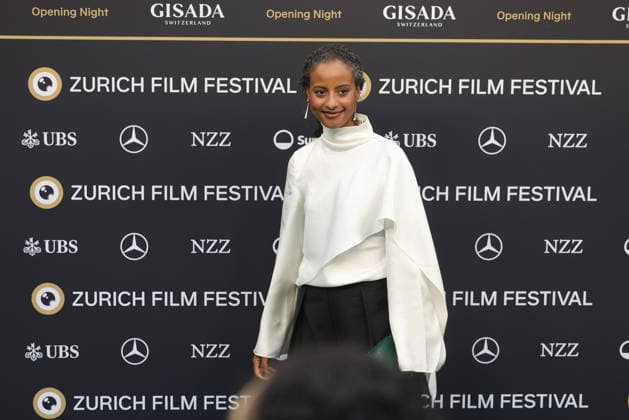22nd Zurich Film Festival 2026: Sara Nuru, model on the green carpet at the Opening Night of the 22nd Zurich Film Festival on September 24, 2026, at the Kongresshaus Zurich, Canton of Zurich, Switzerland