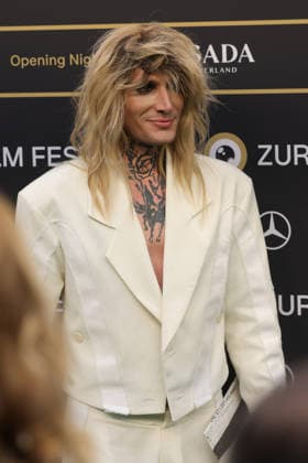 22nd Zurich Film Festival 2026: Designer Yannik Zamboni on the green carpet at the Opening Night of the 22nd Zurich Film Festival on September 24, 2026, at the Kongresshaus Zurich, Canton of Zurich, Switzerland