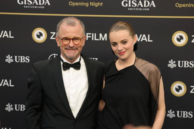 22nd Zurich Film Festival 2026: Luna Wedler, Swiss actress, and Raphael Golta, Mayor of Zurich, on the green carpet at the Opening Night of the 22nd Zurich Film Festival on September 24, 2026, at the Kongresshaus Zurich, Canton of Zurich, Switzerland