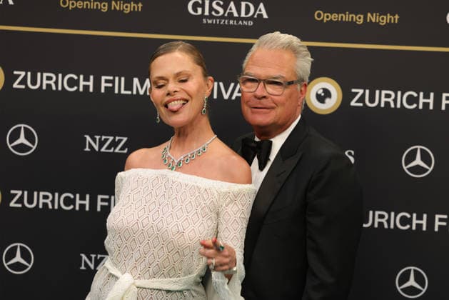 22nd Zurich Film Festival 2026: Irina Beller and Thomas Dürr on the green carpet at the Opening Night of the 22nd Zurich Film Festival on September 24, 2026, at the Kongresshaus Zürich, Canton of Zurich, Switzerland