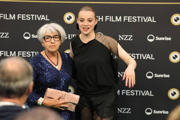 22nd Zurich Film Festival 2026: Luna Wedler, Swiss actress, with Elisabeth Baume Schneider, Swiss Federal Councilor, on the green carpet at the Opening Night of the 22nd Zurich Film Festival on September 24, 2026, at the Kongresshaus Zürich, Canton of Zurich, Switzerland