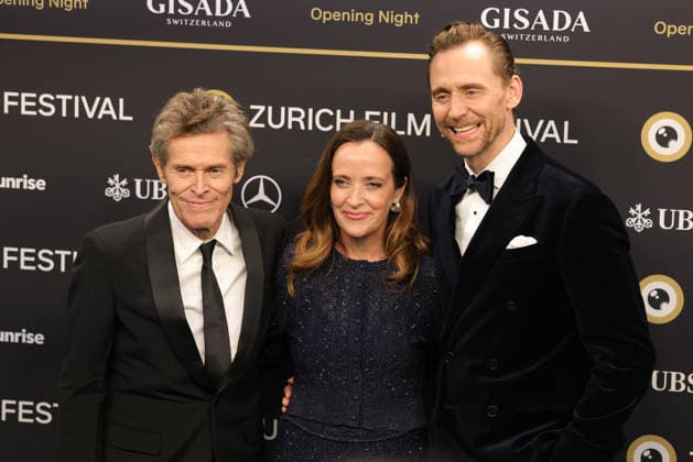 22nd Zurich Film Festival 2026: Willem Dafoe, Jennifer Peedom, and Tom Hiddleston on the green carpet at the Opening Night of the 22nd Zurich Film Festival on September 24, 2026, at the Kongresshaus Zürich, Canton of Zurich, Switzerland