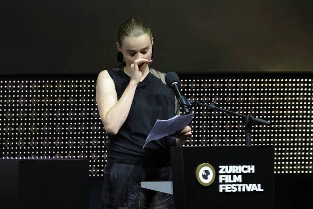 22nd Zurich Film Festival 2026 Acceptance Speech by Luna Sofia Wedler, Swiss actress, upon receiving the Golden Eye Award Opening Night of the 22nd Zurich Film Festival on September 24, 2026, at the Kongresshaus Zürich, Canton of Zurich, Switzerland