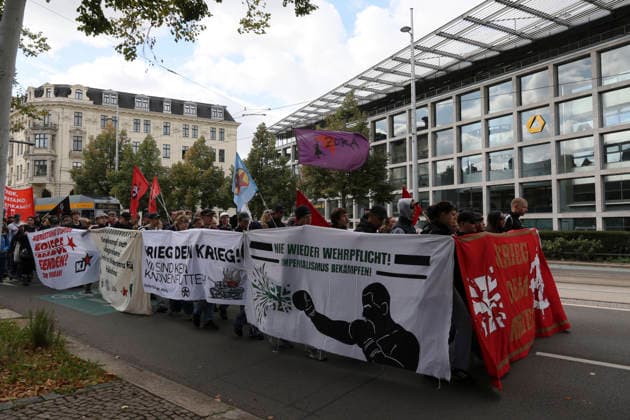 Students Protest Against Conscription in Leipzig Students protest against the planned introduction of conscription in Leipzig The school strike is part of nationwide protests September 25, 2026, Leipzig