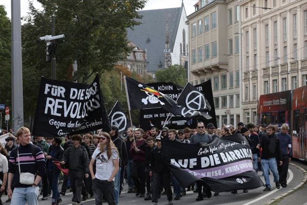 Students Protest Against Conscription in Leipzig Students protest against the planned introduction of conscription in Leipzig The school strike is part of nationwide protests September 25, 2026, Leipzig